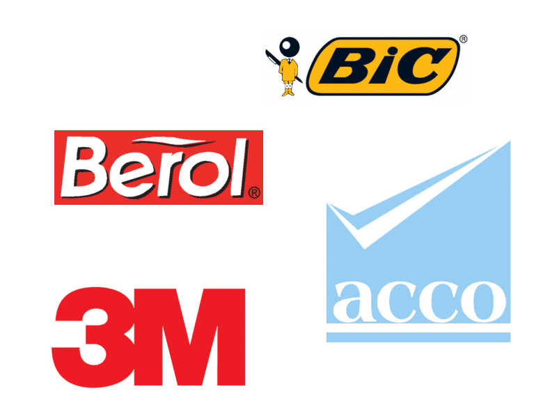 marcas de papelería disponibles en RIOMA Suministros, Sección Papelería, 